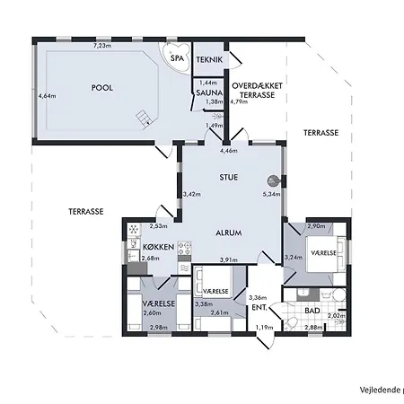 In With 3 Bedrooms, Sauna And Internet Hébergement de vacances Ebeltoft